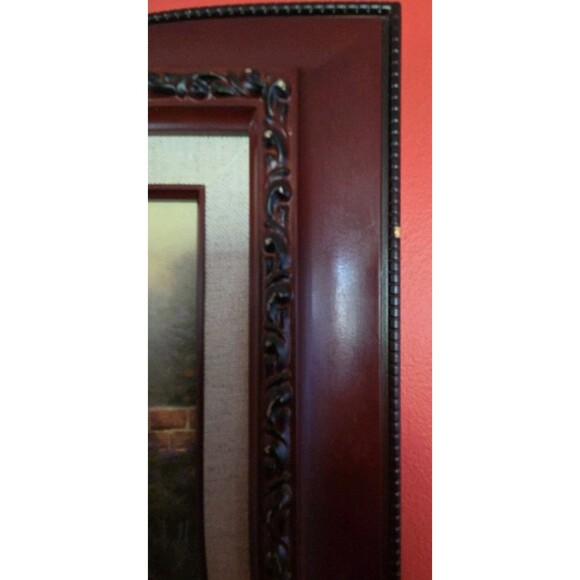 Thomas Kinkade "A Perfect  Red Rose" 10" x 12" Framed Signed Authenticity - Picture 4 of 11